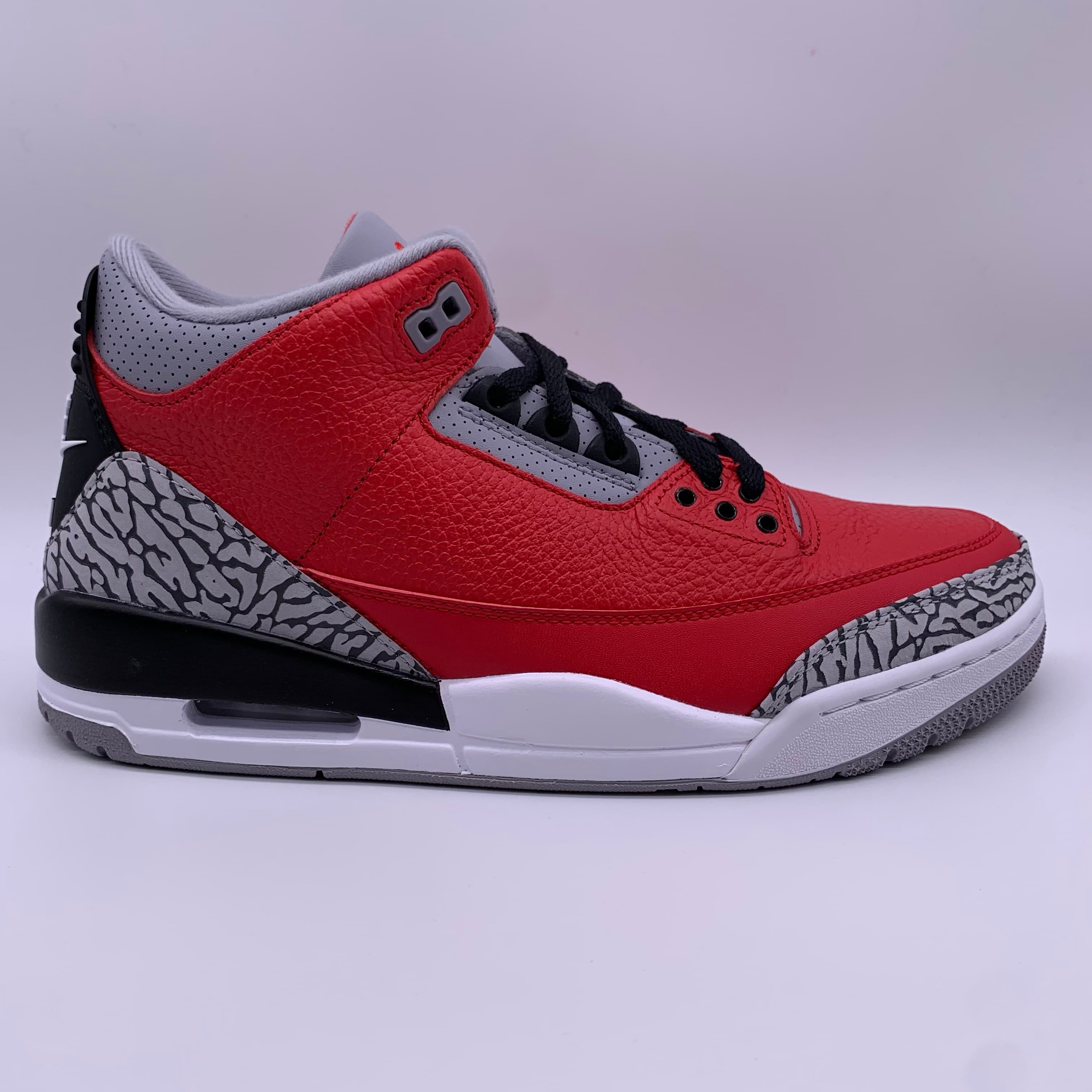 Air Jordan 3 Retro Red Cement Sneaker