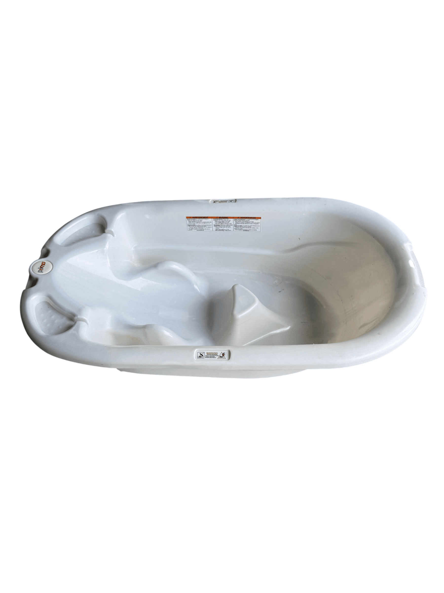 Primo Infant Baby Bath Tub White Plastic Newborn Bathing Basin Good