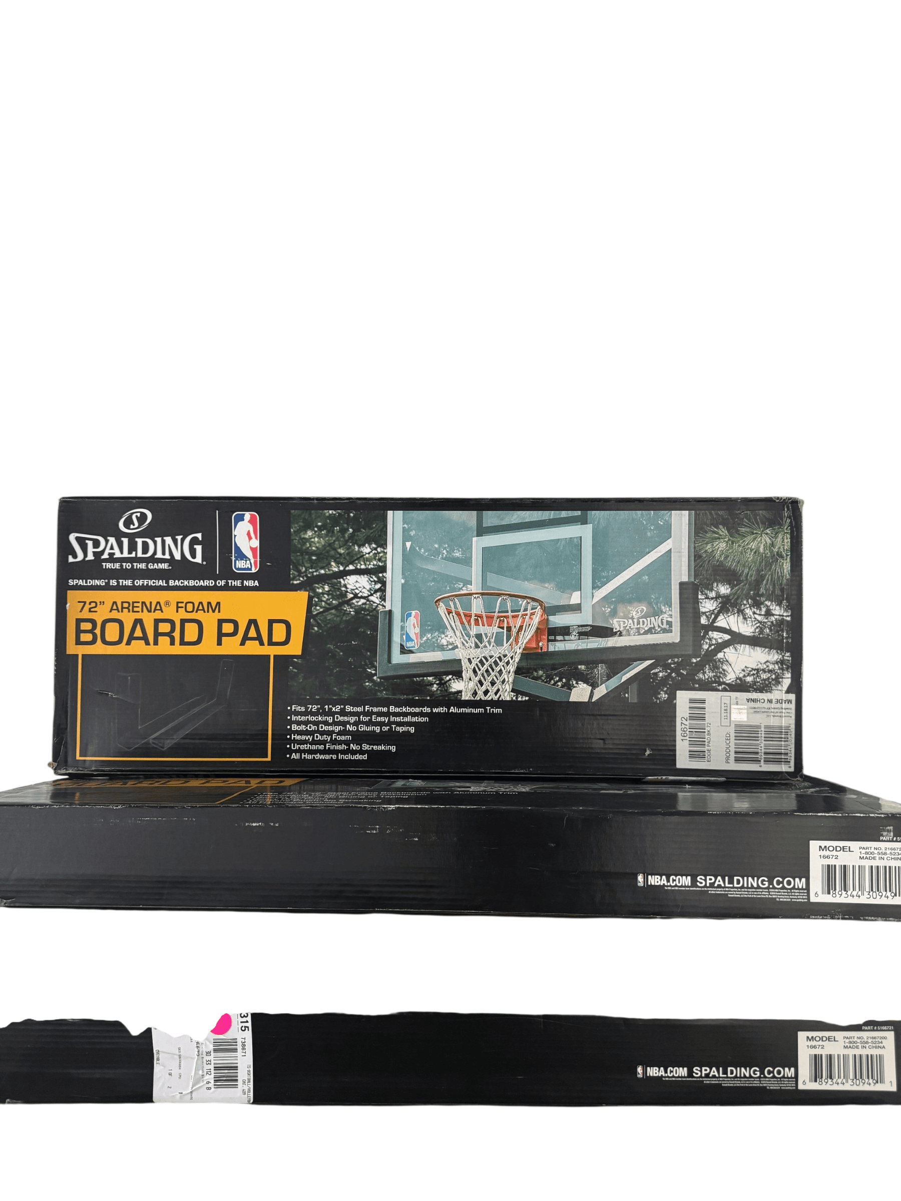 Spalding 72" Arena Foam Board Pad Model 16672 Basketball Backboard Pad